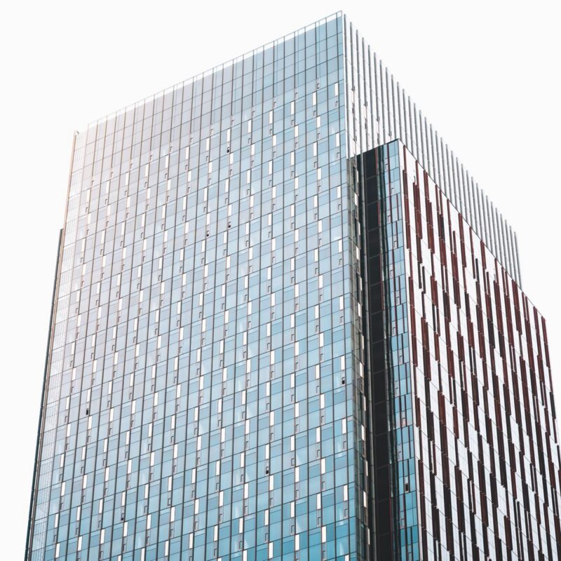 Modern glass building